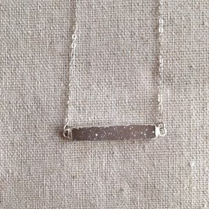 Druzy Bar Necklace